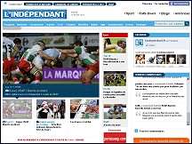 Aperu du site L'Indpendant - journal quotidien Perpignan, Narbonne, Carcassonne