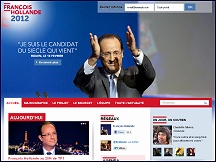 Aperu du site Site officiel de campagne de Franois Hollande : FrancoisHollande.fr