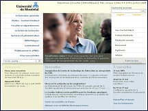 Aperçu du site Université de Montréal