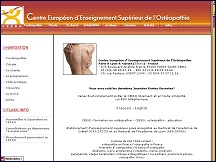Aperçu du site CEESO - école d'ostéopathie
