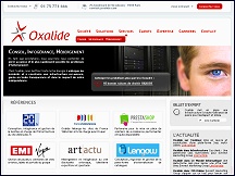 Aperu du site Oxalide - hbergement web, infogrance haute disponibilit Oxalide