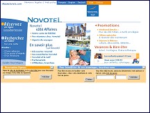 Aperçu du site Novotel.com