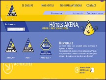 Aperçu du site Hôtels Akena