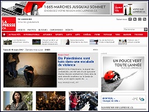 Aperu du site LaPresse - journal et portail d'information qubecois francophone