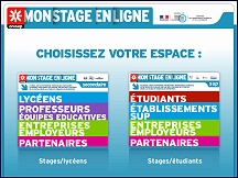 Aperu du site Mon Stage en Ligne - offres des stages tudiants en entreprise