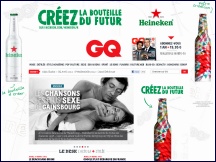 Aperu du site GQ Magazine France - magazine homme mensuel GQ : mode, high-tech