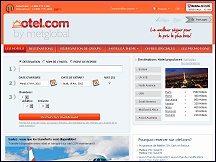 Aperu du site Otel.com - rservation htel en ligne, htels pas cher, fidlit -5%