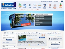 Aperu du site Selectour Voyages - rseau d'agences de voyage Selectour en France