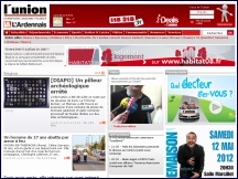 Aperu du site Journal L'Union - journal quotidien rgional L'Union dit  Reims