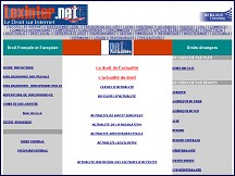 Aperçu du site Lexinter - le droit sur internet