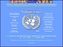 Aperu du site Nations Unies - site officiel de l'Organisation des Nations Unies