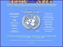 Aperçu du site Nations Unies - site officiel de l'Organisation des Nations Unies