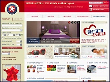 Aperu du site INTER-HOTEL - chane d'htels en France, 2 ou 3 toiles, rservation