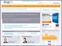 Aperu du site Daily FX France - actualits, analyses du Forex, forum Forex franais