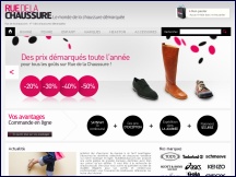 Aperu du site Rue de la Chaussure - boutique de chaussures de marque dgriffes