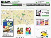 Aperu du site Bonial - promos locales, prospectus et catalogues en ligne Bonial