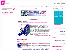 Aperçu du site TNS Sofres - études marketing, etudes de marché, sondages opinion