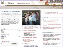 Aperu du site Universit d'Ottawa