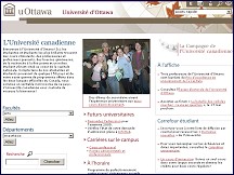Aperçu du site Université d'Ottawa
