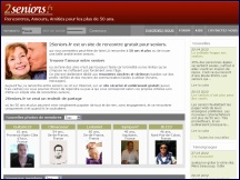 Aper�u du site Rencontres seniors - rencontres gratuites pour seniors: 2seniors.fr