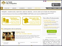 Aperu du site Le Guide des Antiquaires - antiquits, mobilier ancien, objets d'art