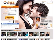 Aper�u du site WeKiss - site de rencontres gratuit pour femmes, rencontres WeKiss
