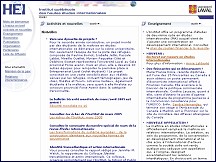 Aperçu du site IQHEI : Institut québécois des hautes études internationales