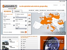 Aper�u du site Automobile.fr - petites annonces auto moto d'eBay, achat et vente
