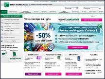 Aperu du site BNP Paribas net agence - site Internet de la banque BNP Paribas