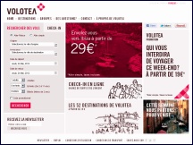 Aper�u du site Volotea - compagnie a�rienne lowcost espagnole, vols pas cher Europe