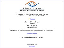 Aperu du site Fdration des Aveugles et Handicaps Visuels de France