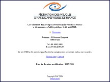 Aperçu du site Fédération des Aveugles et Handicapés Visuels de France