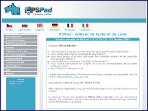 Aperu du site PSPad - PSPad - diteur HTML, PHP, JavaScript, ASP, Perl...