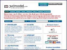 Aperçu du site Jurimodel.com - libre service du droit
