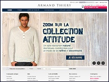 Aperu du site Armand Thiery - boutique de vtements homme et femme Armand Thiery