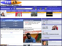 Aperçu du site Télévision Suisse Romande