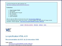 Aperu du site Spcification HTML 4.01 franaise