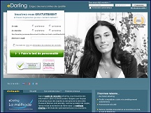 Aperu du site eDarling - rencontres srieuses, test de personnalit : eDarling.fr