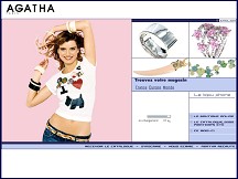 Aperçu du site Agatha Bijoux - vente en ligne de bijoux Agatha, bijouterie fantaisie