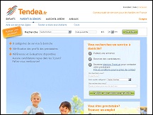 Aper�u du site Tendea - petites annonces services � la personne, offres & demandes