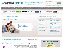 Aperu du site Comparabanques - comparatif de banques en ligne, banques du net