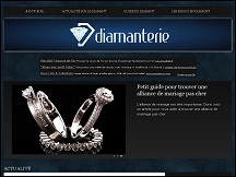 Aperu du site Diamanterie.net - portail consacr aux diamants et aux diamantaires 