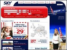 Aperu du site Sky Europe - volez  bas prix en Europe centrale