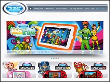 Aperu du site Videojet - tablette tactile, console de jeux & netbook pour enfant