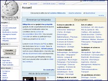 Aperu du site Wikipdia, encyclopdie gratuite et libre