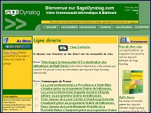 Aperu du site DYNALOG : Communaut Informatique Btiment