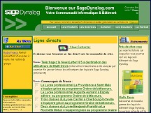 Aperçu du site DYNALOG : Communauté Informatique Bâtiment