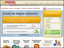Aperu du site Or Postal - rachat or et bijoux en or, cash contre or : Orpostal.fr