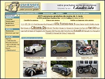Aperu du site Anciennes.net - petites annonces voitures anciennes & de collection