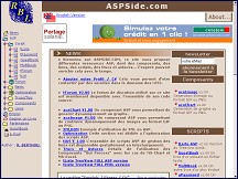 Aperçu du site AspSide.com : un portail ASP francophone
